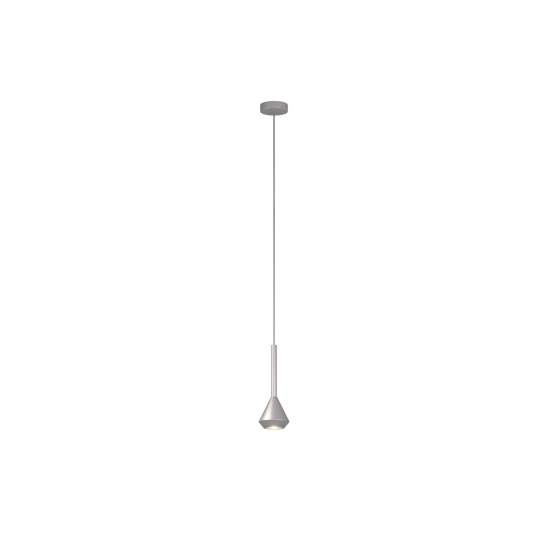 Sopsensione Moderna Aygo Metallo Color Alluminio 1 Luce Gu10 1202AL_S1-AL
