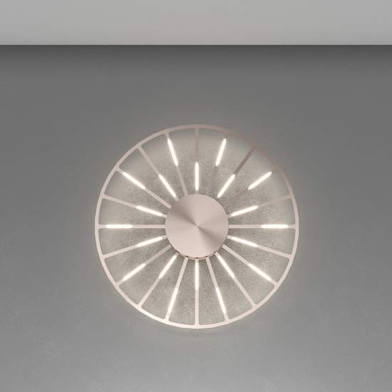 Plafoniera-Applique Around You Metallo Rosato Satinato Led A Vista 41W 3000K 1205_PLM-RB