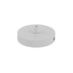 Rosone Metallo Bianco 1 Foro D10Cm