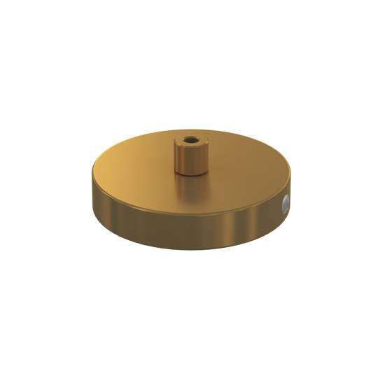 Rosone Metallo Ottone Satinato 1 Foro D10Cm R10T1-OS