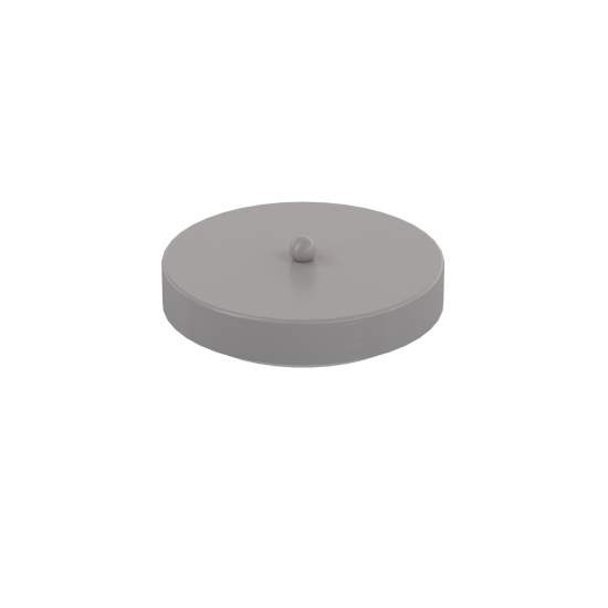 Rosone Tondo Multiforo Metallo Alluminio 7 Uscite D10Cm R14MULTI-AL