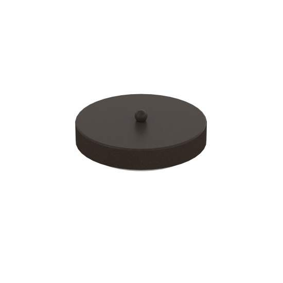 Rosone Tondo Multiforo Metallo Marrone 7 Uscite D10Cm R14MULTI-MA
