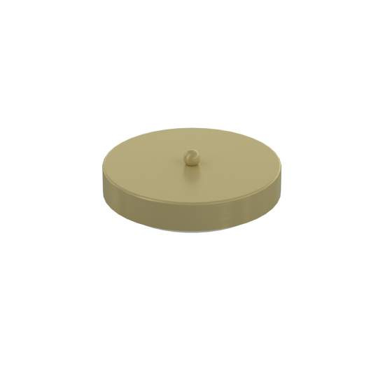 Rosone Tondo Multiforo Metallo Ottone 7 Uscite D10Cm R14MULTI-OT