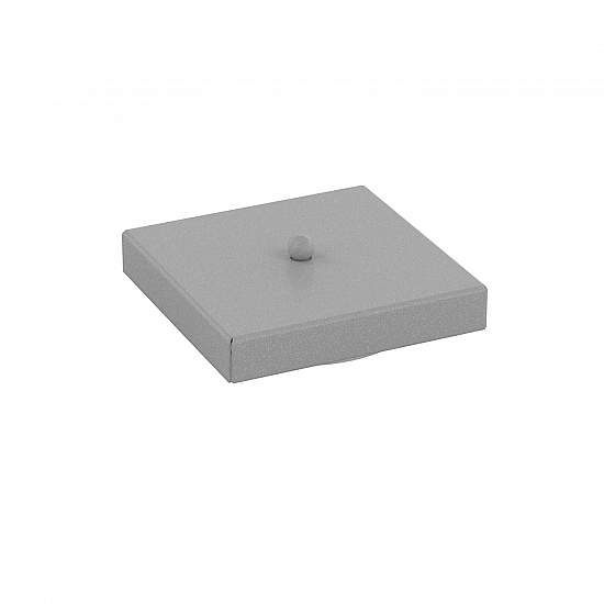 Rosone Quadrato Multiforo Metallo Grigio 7 Uscite 14X14Cm R14X14MULTI-GR