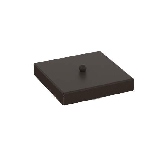Rosone Quadrato Multiforo Metallo Marrone 7 Uscite 14X14Cm R14X14MULTI-MA