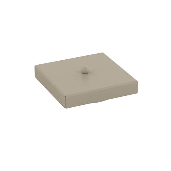 Rosone Quadrato Multiforo Metallo Sabbia 7 Uscite 14X14Cm R14X14MULTI-SA