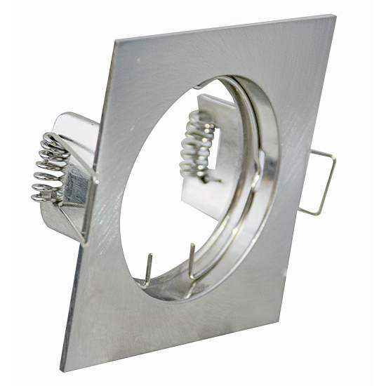 Faretto Incasso Run Quadrato Alluminio Nero Satinato 1 Luce Gu10 RUN-Q-NS