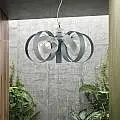Lampadario Moderno 5 Luci Cerchi Ferro Bianco e Grigio Serie Bolla | Lampadari e Sospensioni | Luce Art Shop Lampadario Moderno 5 Luci Cerchi Ferro Bianco e Grigio Serie Bolla | Be Light