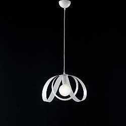 Sospensione Moderna 1 Luce Ferro Laccato Bianco Serie Piovra Sospensione Moderna 1 Luce Ferro Laccato Bianco Serie Piovra