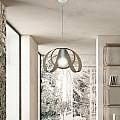 Sospensione Moderna 1 Luce Ferro Laccato Bianco e Tortora Serie Piovra | Lampadari e Sospensioni | Luce Art Shop Sospensione Moderna 1 Luce Ferro Laccato Bianco e Tortora Serie Piovra | Be Light