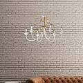 Lampadario Classico 6 Luci Ferro Battuto Bianco e Oro Serie Bandolo | Lampadari e Sospensioni | Luce Art Shop Lampadario Classico 6 Luci Ferro Battuto Bianco e Oro Serie Bandolo | Be Light
