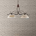 Bilanciere Rustico 2Luci Ferro Battuto Nero e Ruggine Vetro Ambra Serie Faraone | Lampadari e Sospensioni | Luce Art Shop Bilanciere Rustico 2Luci Ferro Battuto Nero e Ruggine Vetro Ambra Serie Faraone | Be Light
