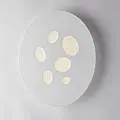 Plafoniera Moderna Led Integrato diam.40 Metallo e Alluminio Bianco Serie Asole | Be Light