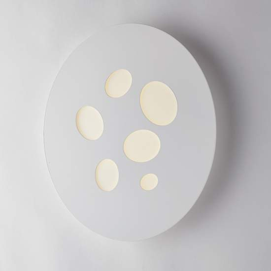 Plafoniera Moderna Led Integrato diam.40 Metallo e Alluminio Bianco Serie Asole | Plafoniere - Lampade da soffitto | Luce Art Shop Plafoniera Moderna Led Integrato diam.40 Metallo e Alluminio Bianco Serie Asole | Be Light