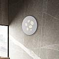 Plafoniera Moderna Led Integrato diam.40 Metallo e Alluminio Bianco Serie Asole | Plafoniere - Lampade da soffitto | Luce Art Shop Plafoniera Moderna Led Integrato diam.40 Metallo e Alluminio Bianco Serie Asole | Be Light
