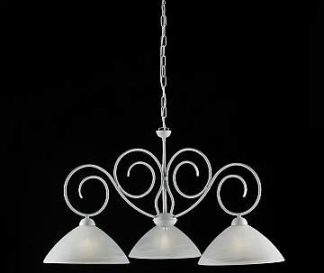 Lampadario Classico 3 Luci Ferro Battuto Bianco Shabby Vetro Bianco Serie Milly Lampadario Classico 3 Luci Ferro Battuto Bianco Shabby Vetro Bianco Serie Milly
