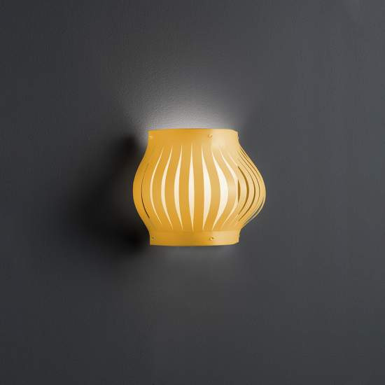 Applique Balcony Helios 1 Luce In Polilux Ocra Made In Italy | Appliques - Lampade da Parete | Luce Art Shop Applique Balcony Helios 1 Luce In Polilux Ocra Made In Italy | Linea Zero