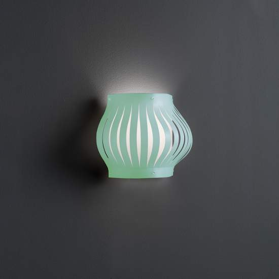 Applique Balcony Helios 1 Luce In Polilux Verde Made In Italy | Appliques - Lampade da Parete | Luce Art Shop Applique Balcony Helios 1 Luce In Polilux Verde Made In Italy | Linea Zero