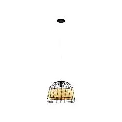 Lampadario Industrial Anwick Piccolo 1 Luce Metallo Nero