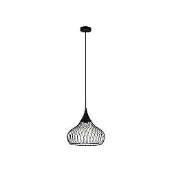 Lampadario Industrial Staverton 1 Luce Acciaio Nero