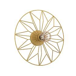 Applique Contemporanea Castanuelo 1 Luce Acciaio Oro