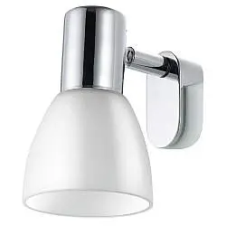 Applique Moderna Sticker Acciaio Cromo 1 Luce E14 40W