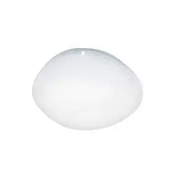 Plafoniera Contemporanea Sileras-Z Grande Led Acciaio Bianco