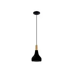 Lampadario Contemporaneo Sabinar Piccolo 1 Luce Metallo Nero E Marrone