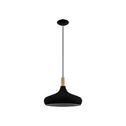 Lampadario Contemporaneo Sabinar Grande 1 Luce Metallo Nero E Marrone