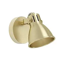 Spot Moderno Seras In Acciaio Ottoneottone Spazzolato 1 Luce Gu10 3W Ip20