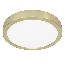 Plafoniera Moderna Fueva 5 Acciaio Ottone Led Integrato 17W 3000K Ip20