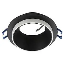 Faretto Ad Incasso Moderno Carosso In Alluminio Nero 1 Luce Gu10 35W