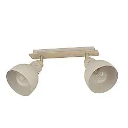 Spot Vintage Arrecife In Acciaio Marrone 2 Luci E27 28W Ip20