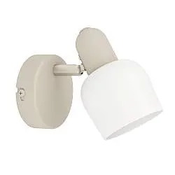 Spot Contemporaneo Corato In Acciaio Color Sabbia 1 Luce E14 18W Ip20