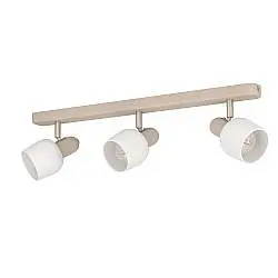 Spot Contemporaneo Corato In Acciaio Color Sabbia 3 Luci E14 18W Ip20