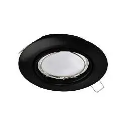 Faretto Ad Incasso Moderno Peneto In Acciaio Nero 1 Luce Gu10 4,6W