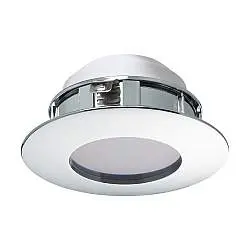 Faretto Ad Incasso Contemporaneo Pineda Policarbonato Cromo Led Integrato 4,9W