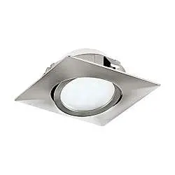 Faretto Ad Incasso Contemporaneo Pineda Policarbonato Nichel Satinato 3 Led 4,9W