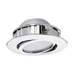 Faretto Ad Incasso Contemporaneo Pineda Policarbonato Cromo Led Integrato 5,5W