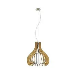 Lampadario Industrial Tindori 1 Luce Acciaio Grigio Opaco Diffusore Acero