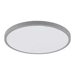 Plafoniera Moderna Fueva 1 In Alluminio Argento Led Integrato 22,3W 3000K Ip20