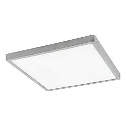 Plafoniera Moderna Fueva 1 In Alluminio Argento Led Integrato 22W 3000K Ip20