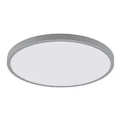 Plafoniera Moderna Fueva 1 In Alluminio Argento Led Integrato 22,3W 4000K Ip20
