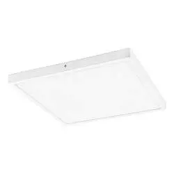 Plafoniera Moderna Fueva 1 In Alluminio Bianco Led Integrato 22W 4000K Ip20