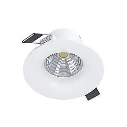 Faretto Ad Incasso Moderno Saliceto Alluminio Bianco Led Integrato 6W 2700K