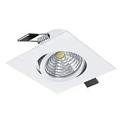 Faretto Ad Incasso Moderno Saliceto In Alluminio Bianco Led Integrato 6W 4000K