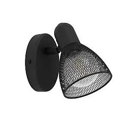 Spot Moderno Carovigno In Acciaio Nero 1 Luce E14 28W Ip20
