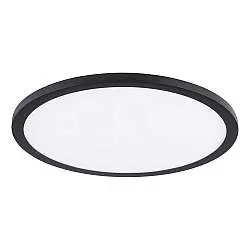 Faretto Ad Incasso Moderno Fueva Flex In Alluminio Nero Led Integrato 22W 3000K