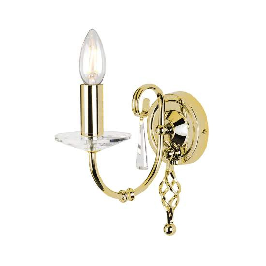 Applique Classica Aegean Acciaio Ottone Lucido 1 Luce E14 AG1-POL-BRASS
