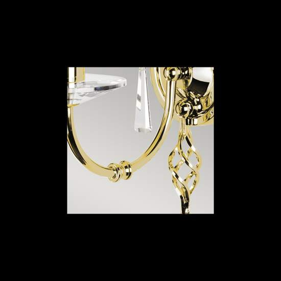 Applique Classica Aegean Acciaio Ottone Lucido 1 Luce E14 AG1-POL-BRASS